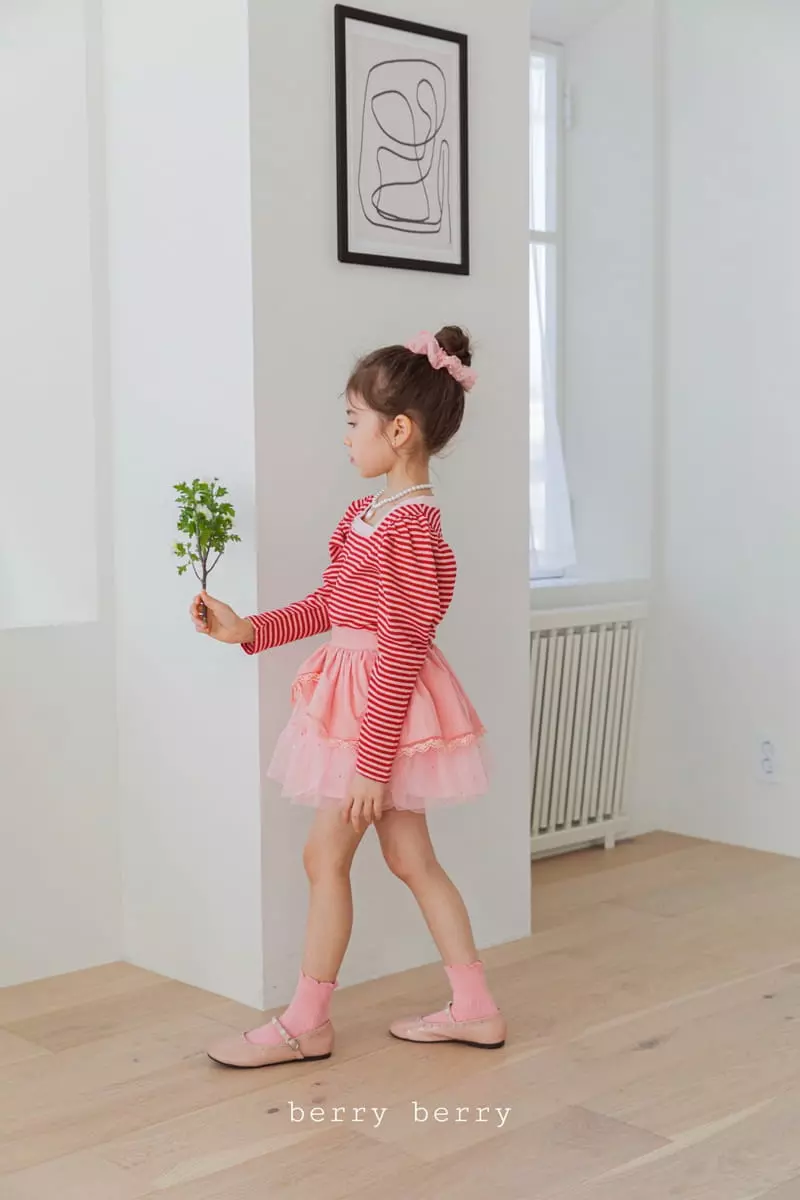 Berry Berry - Korean Children Fashion - #childrensboutique - Rose Skirt - 4