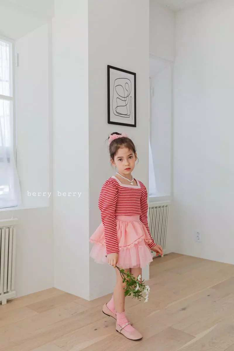 Berry Berry - Korean Children Fashion - #fashionkids - Rose Skirt - 6