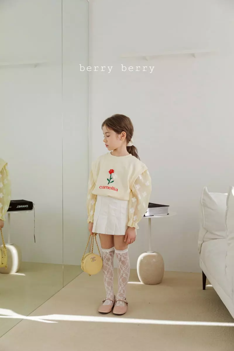 Berry Berry - Korean Children Fashion - #kidsshorts - Camellia Tee - 3