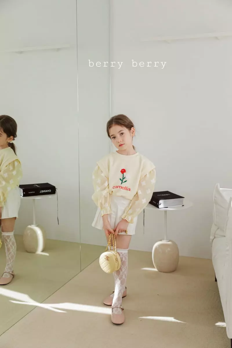 Berry Berry - Korean Children Fashion - #kidsshorts - Camellia Tee - 4