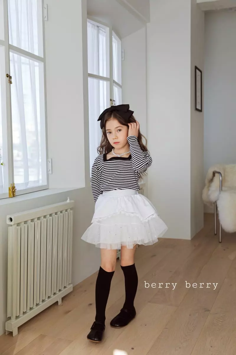 Berry Berry - Korean Children Fashion - #littlefashionista - Rose Skirt - 11