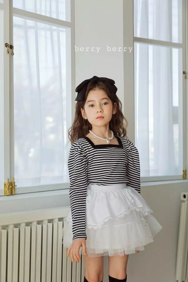 Berry Berry - Korean Children Fashion - #magicofchildhood - Eyelet Tee - 5