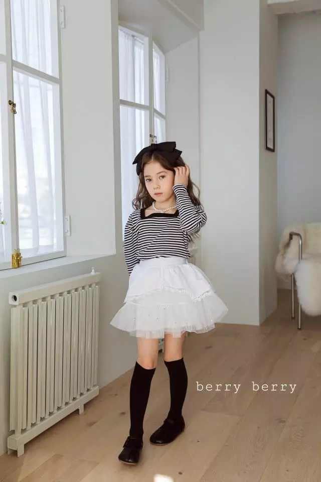 Berry Berry - Korean Children Fashion - #minifashionista - Eyelet Tee - 6