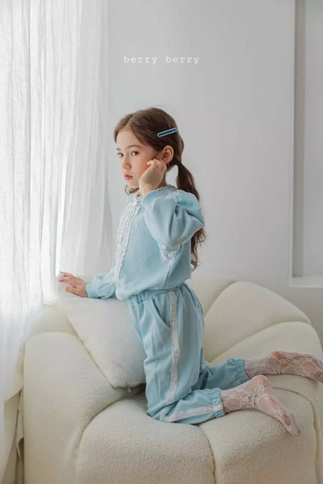 Berry Berry - Korean Children Fashion - #minifashionista - Vely Vely Top Bottom Set - 4