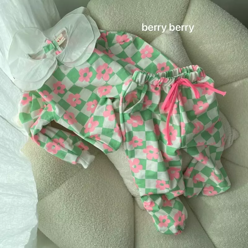 Berry Berry - Korean Children Fashion - #prettylittlegirls - Loem Top Bottom Set - 2