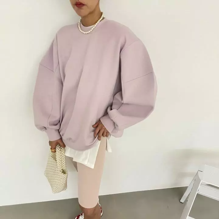 Black Fuchsia - Korean Women Fashion - #shopsmall - Point Open Sweatshirt - 2