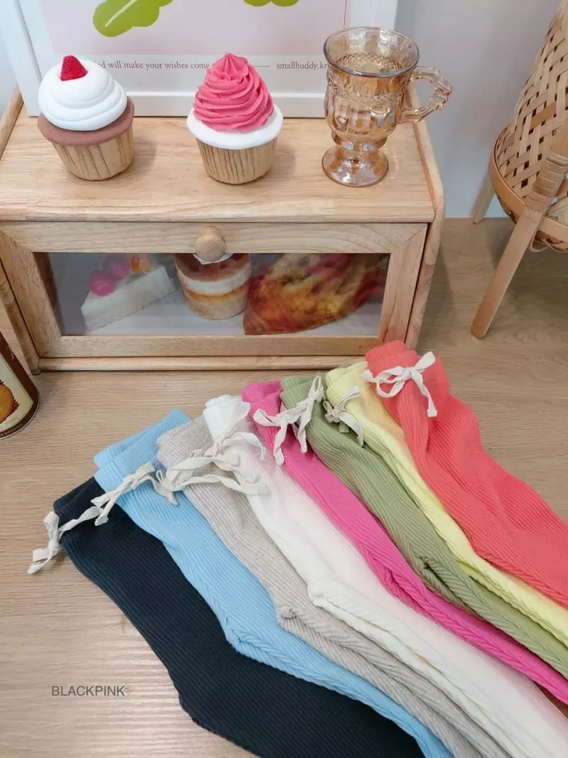 Black Pink - Korean Children Fashion - #childofig - Spring Rib Leggings - 5