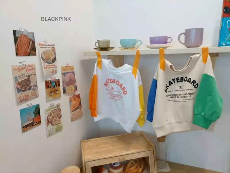 Black Pink - Korean Children Fashion - #kidsshorts - Skateboard Sweatshirt - 2