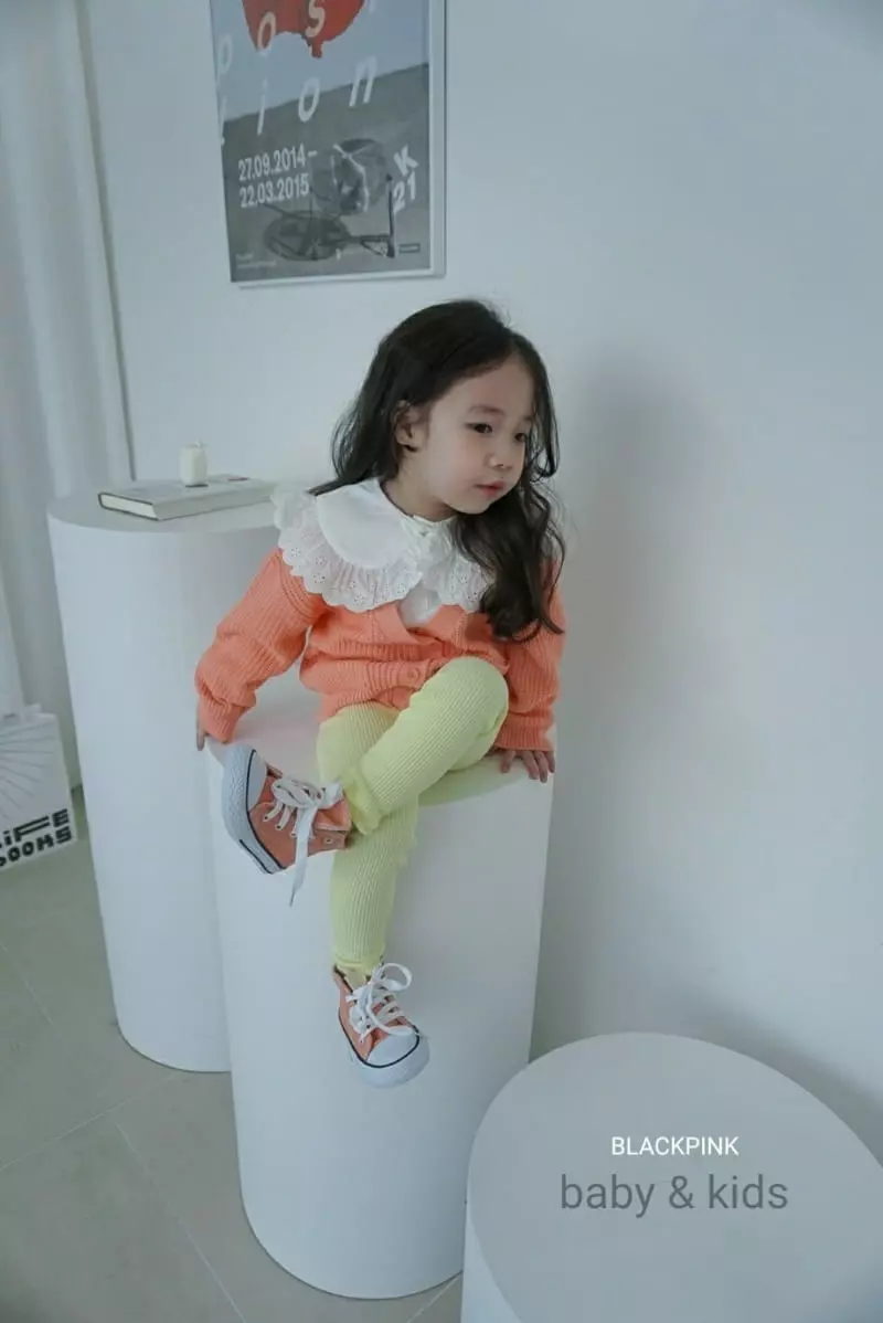 Black Pink - Korean Children Fashion - #minifashionista - Big Collar Tee - 6
