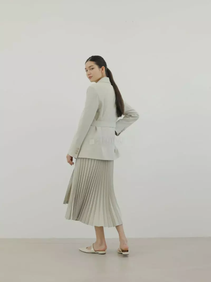 Blanc - Korean Women Fashion - #momslook - Pleats Skirt