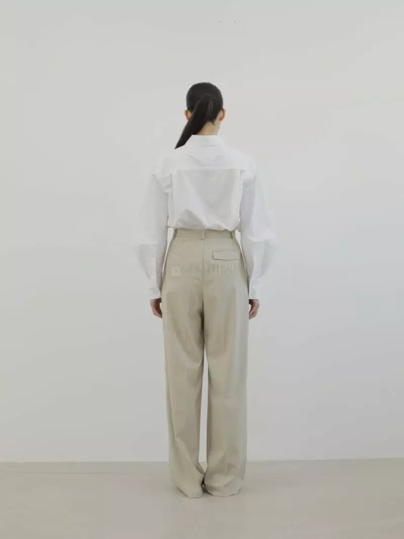 Blanc - Korean Women Fashion - #momslook - 3 Button Pants