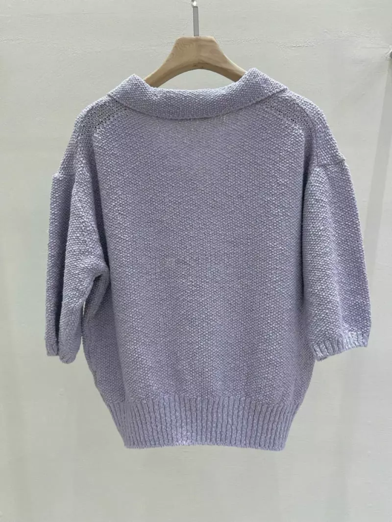 Blanc - Korean Women Fashion - #momslook - Kaneko Collar Tee - 4