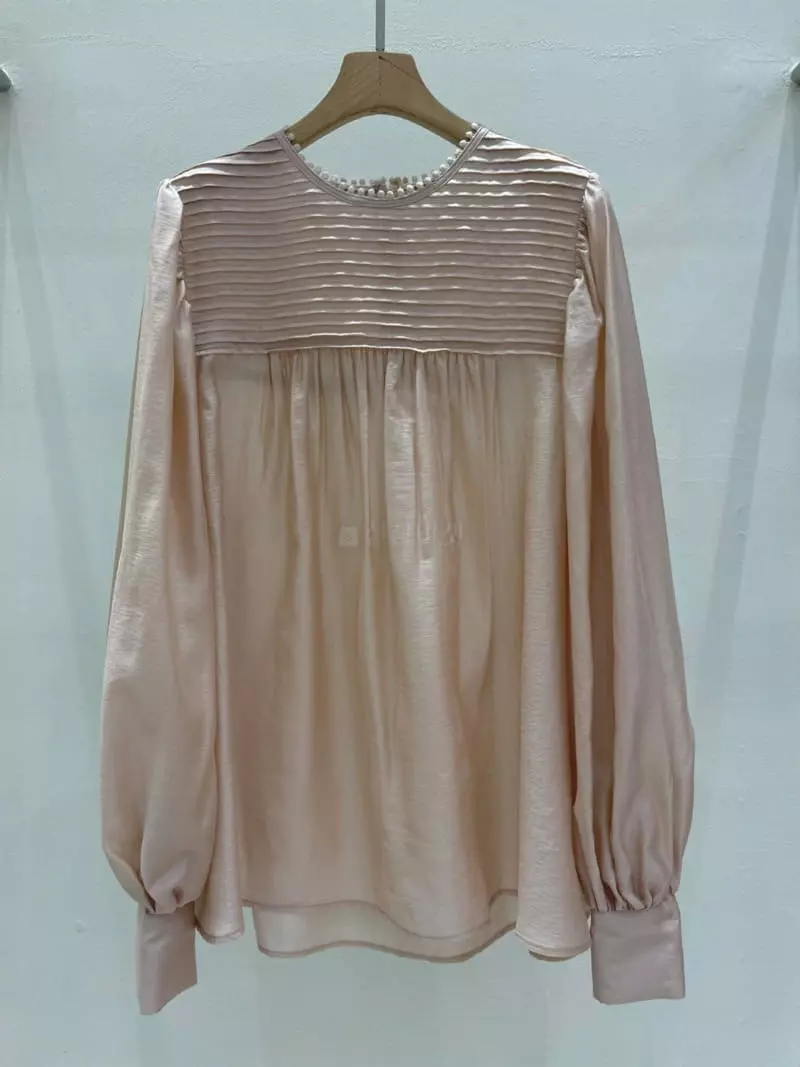 Blanc - Korean Women Fashion - #momslook - Pintuck Blouse - 2