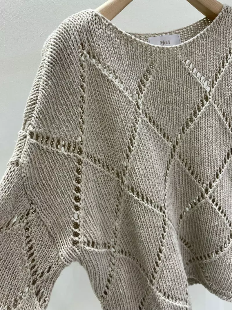 Blanc - Korean Women Fashion - #momslook - Scotch Knit Shirt - 3