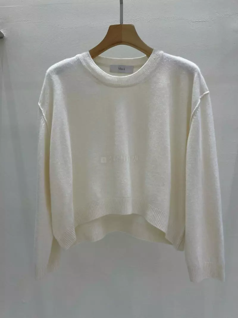 Blanc - Korean Women Fashion - #momslook - Saints Knit Tee - 2