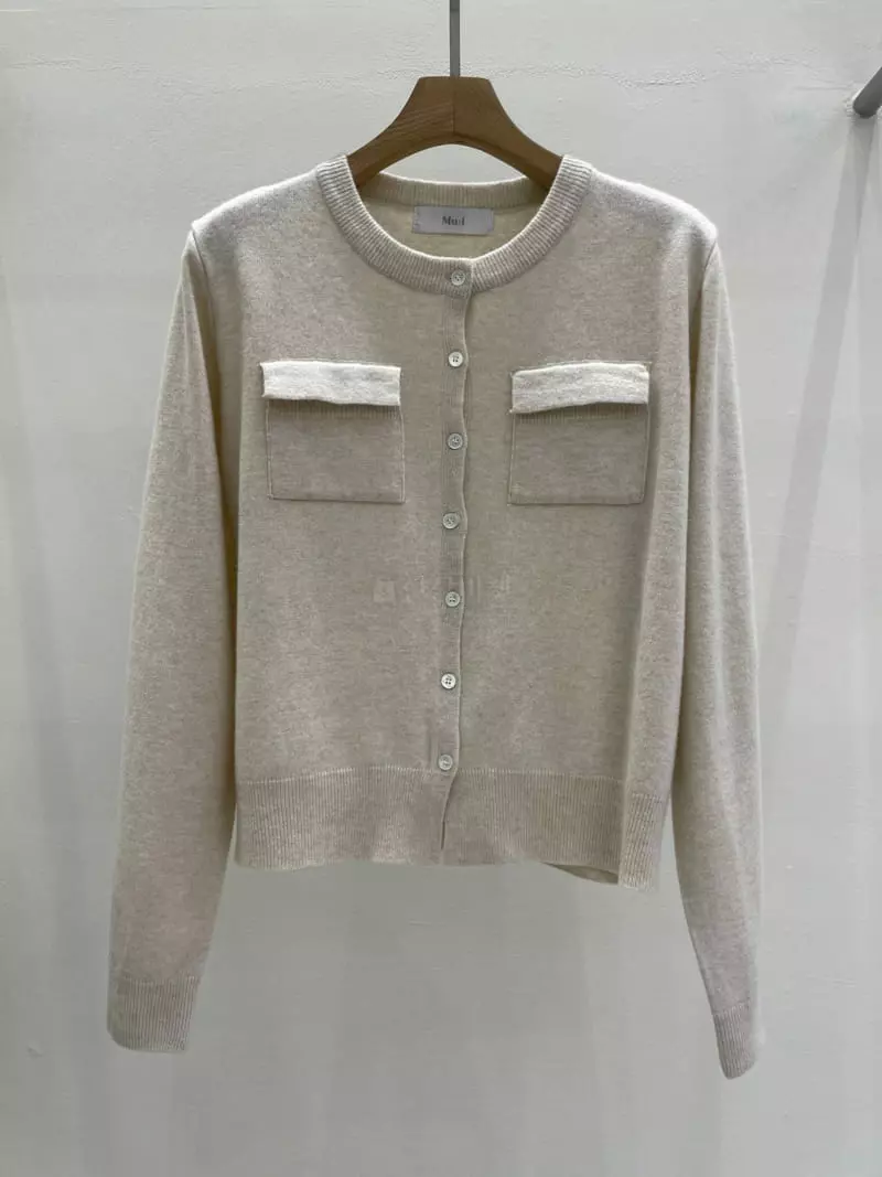 Blanc - Korean Women Fashion - #restrostyle - Pocket Cardigan