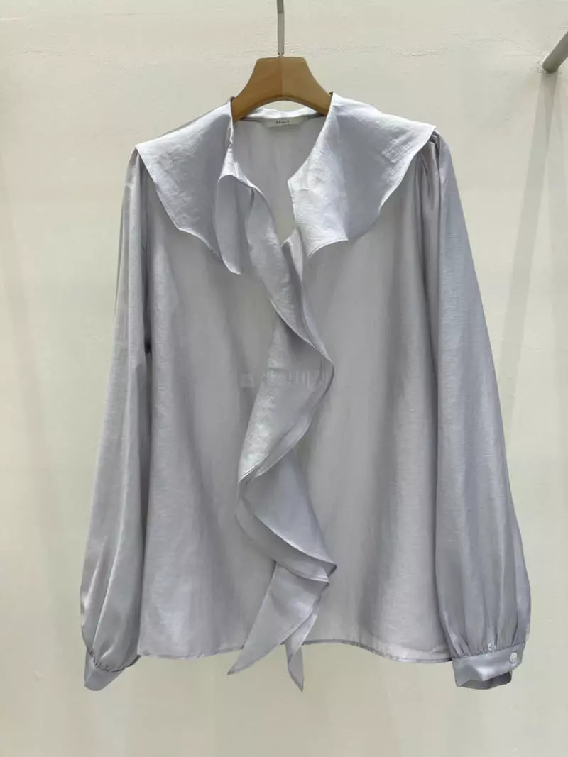 Blanc - Korean Women Fashion - #romanticstyle - Rose Blouse - 3