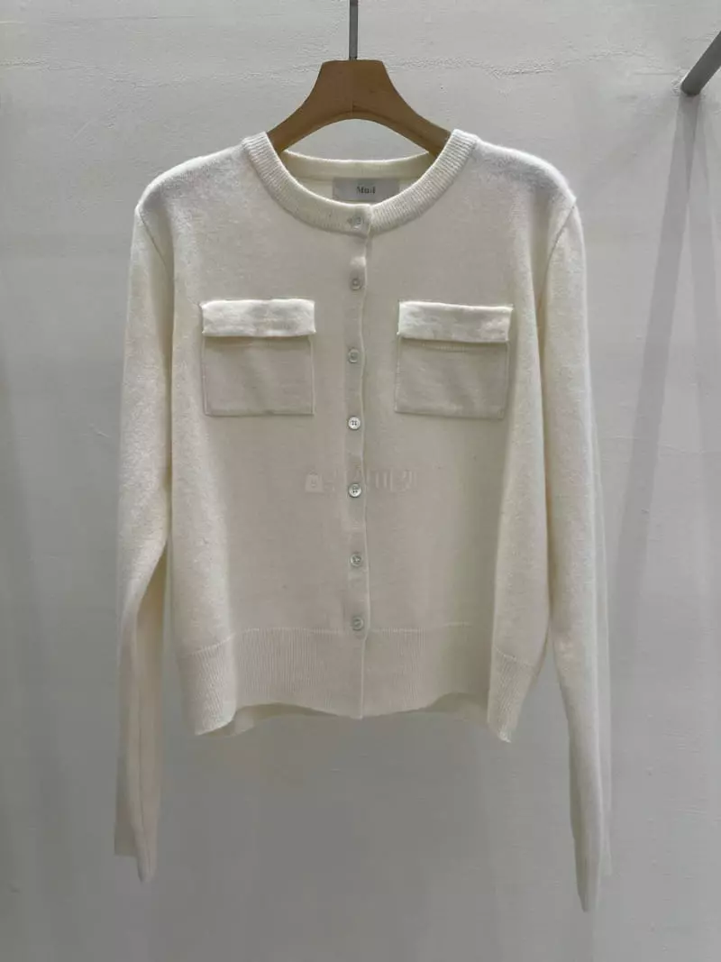 Blanc - Korean Women Fashion - #romanticstyle - Pocket Cardigan - 2