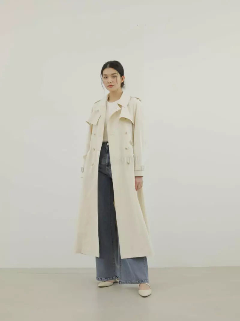 Blanc - Korean Women Fashion - #womensfashion - DO Trench Coat