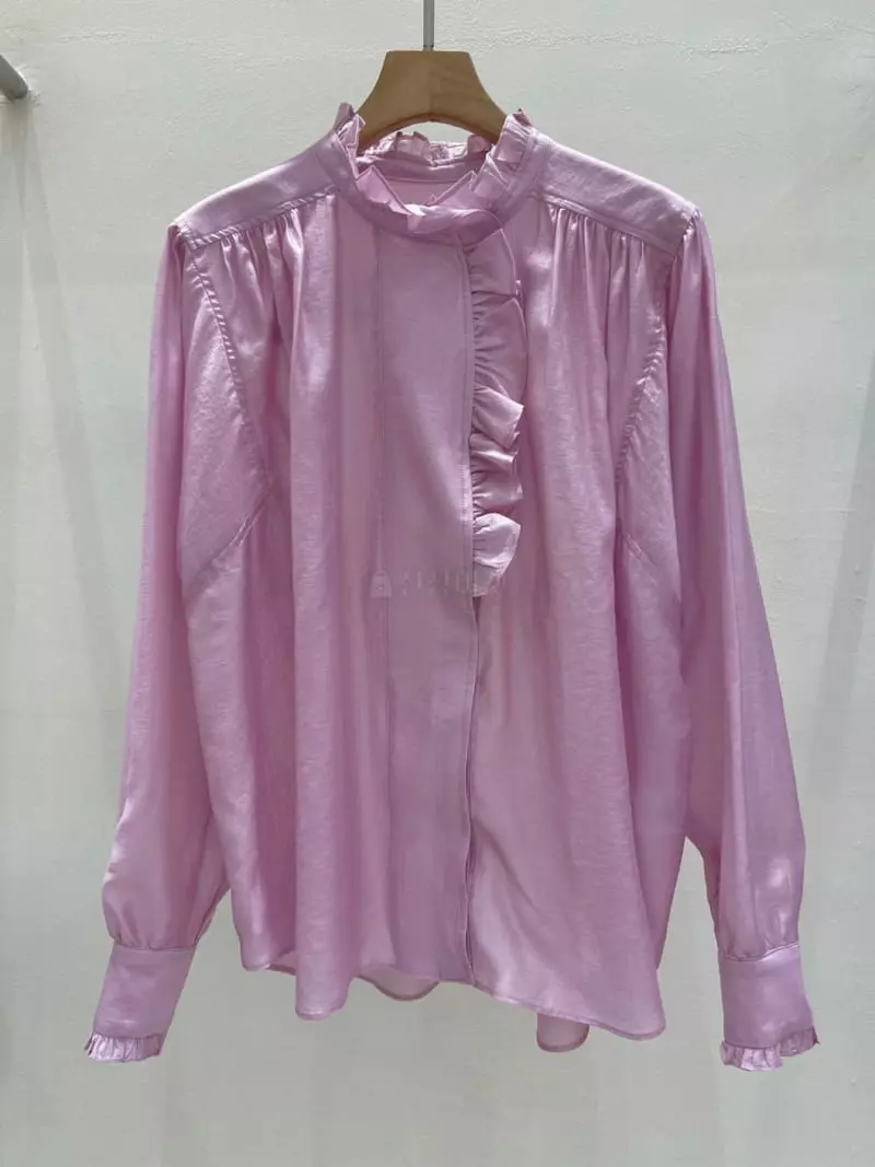 Blanc - Korean Women Fashion - #momslook - Frill Blouse - 4