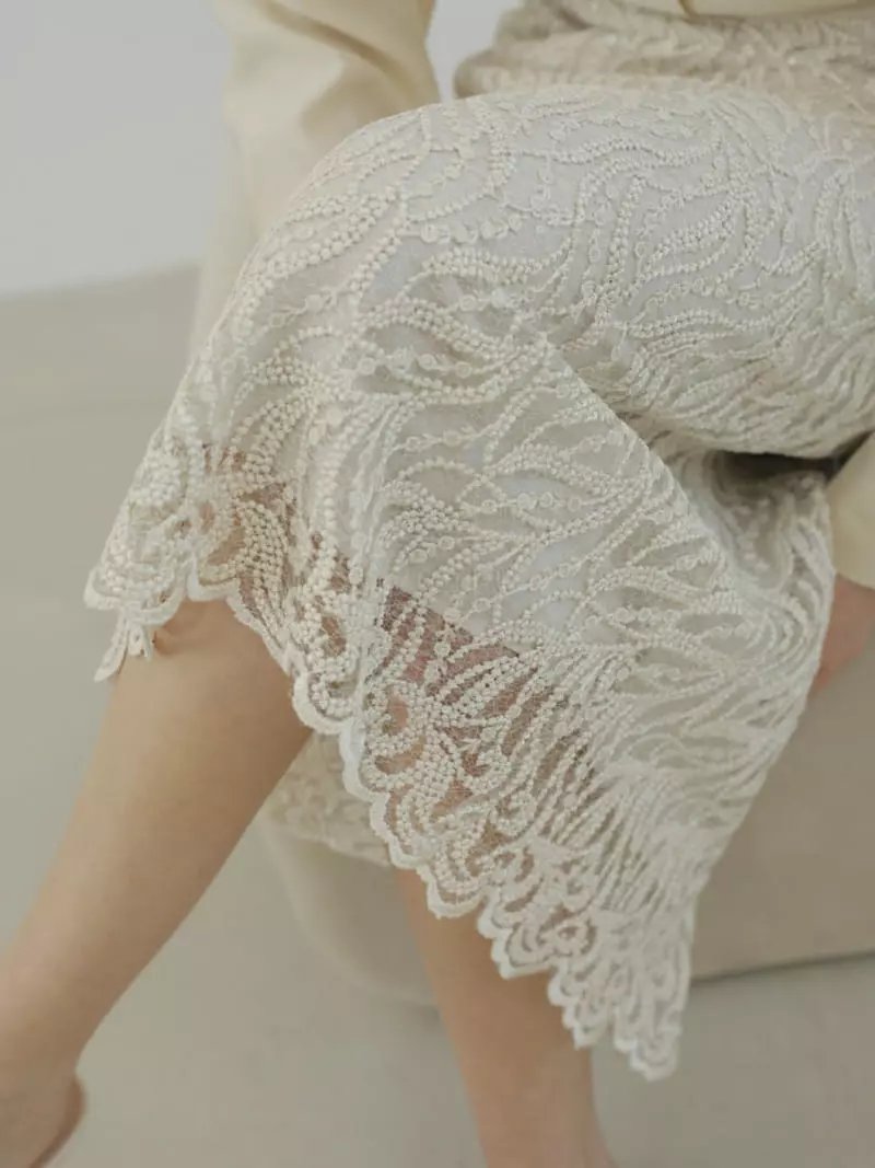 Blanc - Korean Women Fashion - #womensfashion - Lace Skirt