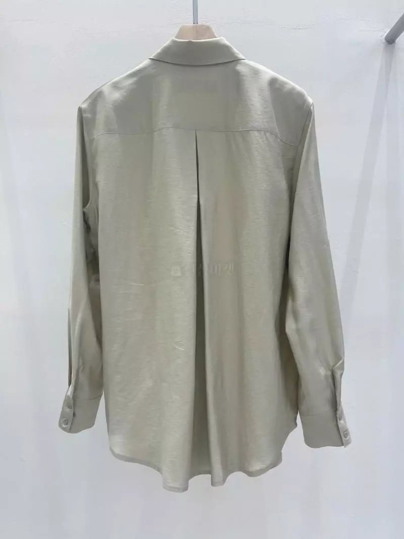 Blanc - Korean Women Fashion - #momslook - Collar Slit Shirt - 4