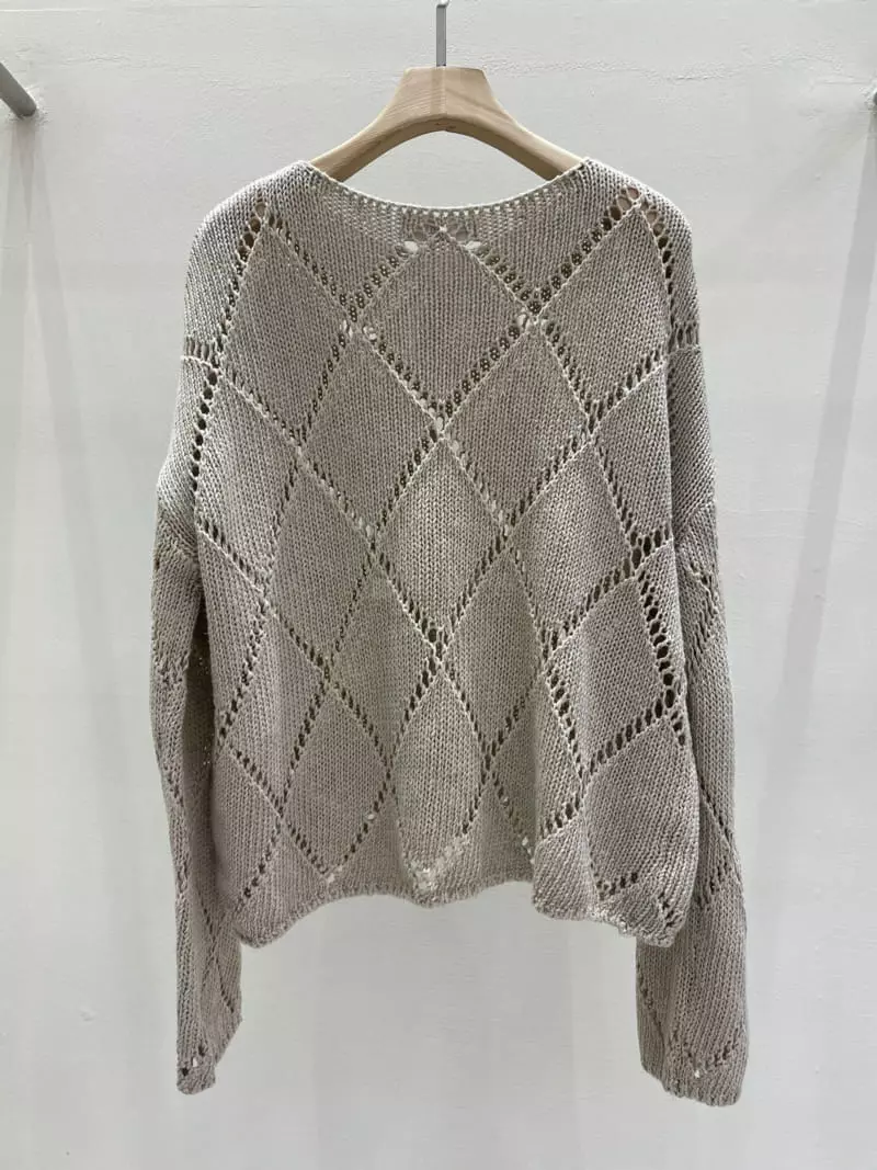 Blanc - Korean Women Fashion - #womensfashion - Scotch Knit Shirt - 2