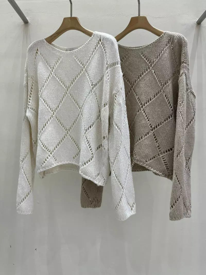 Blanc - Korean Women Fashion - #momslook - Scotch Knit Shirt - 4