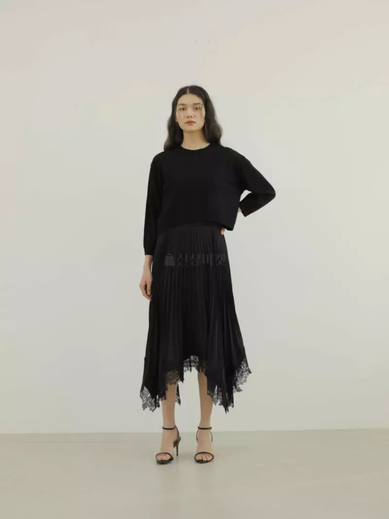 Blanc - Korean Women Fashion - #womensfashion - Saints Knit Tee