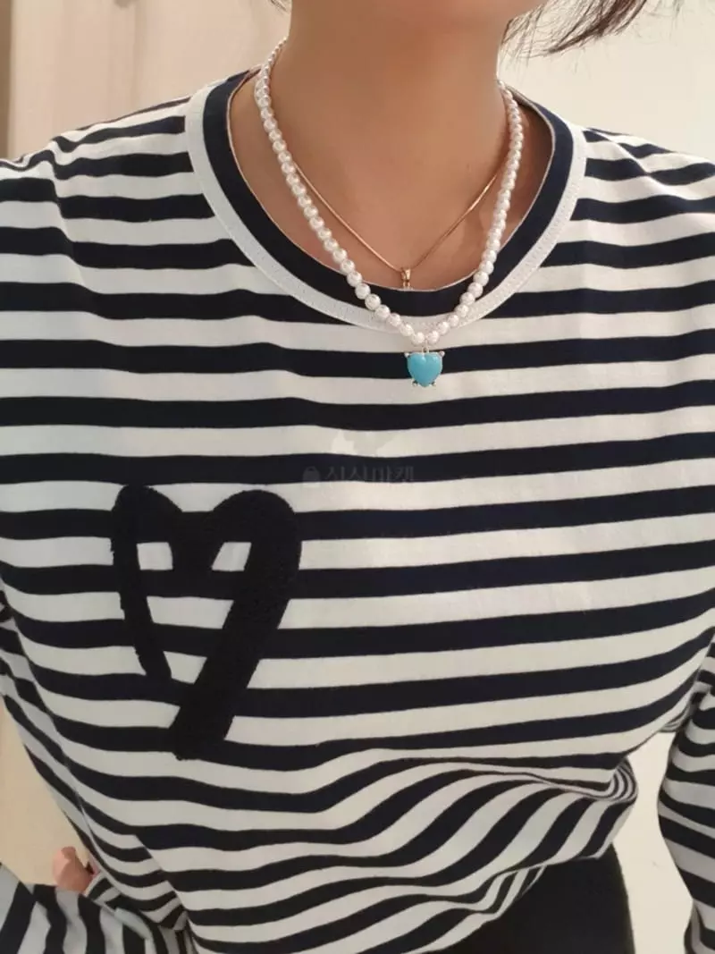 Blancchouette - Korean Women Fashion - #womensfashion - Heart 13 Necklace - 4