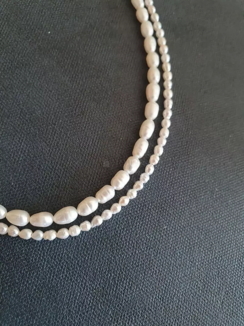 Blancchouette - Korean Women Fashion - #momslook - Pearl Necklace - 2