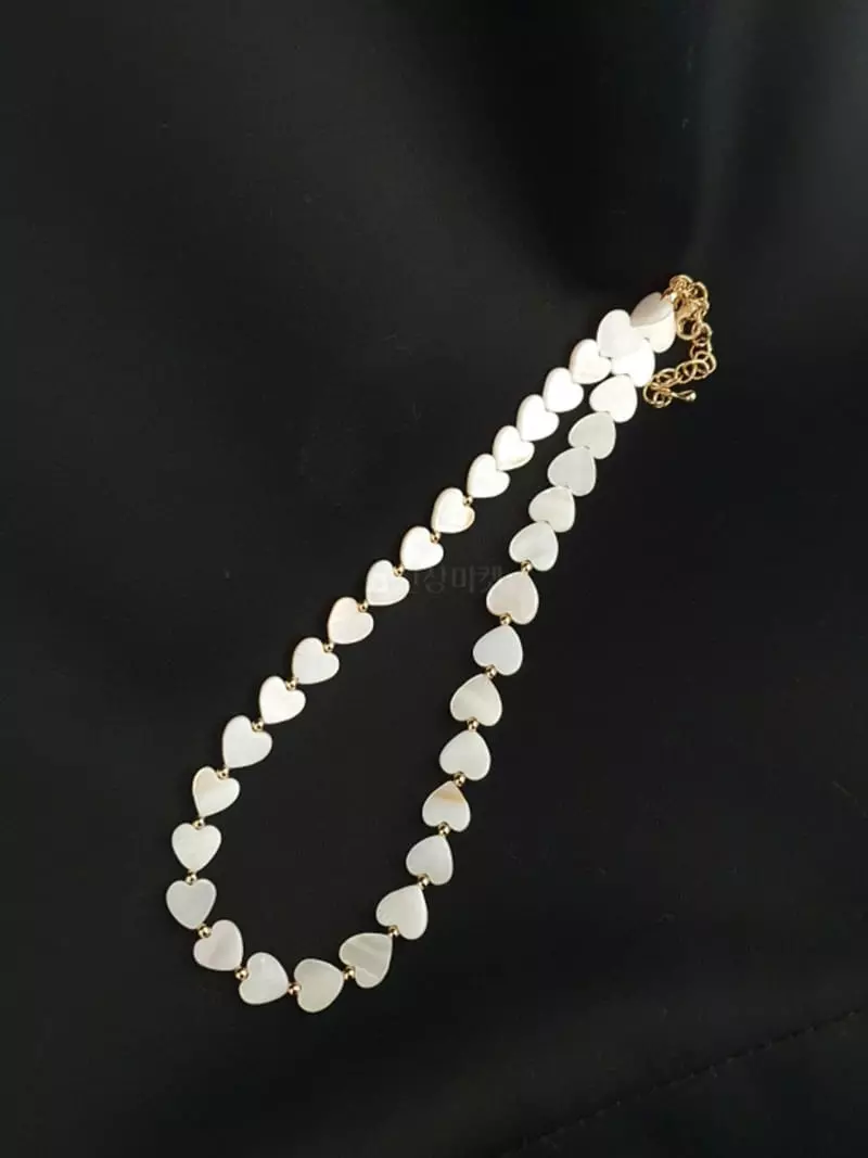 Blancchouette - Korean Women Fashion - #momslook - Heartball Necklace
