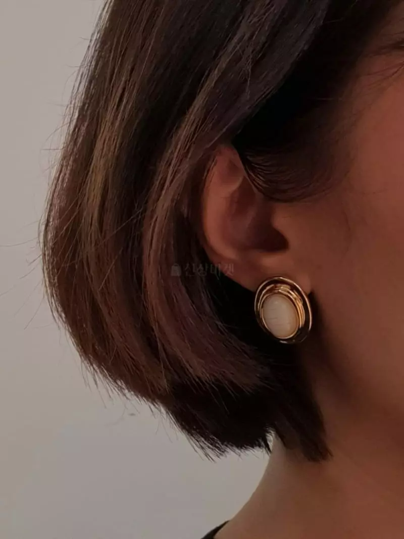 Blancchouette - Korean Women Fashion - #momslook - Kan 3 Earings