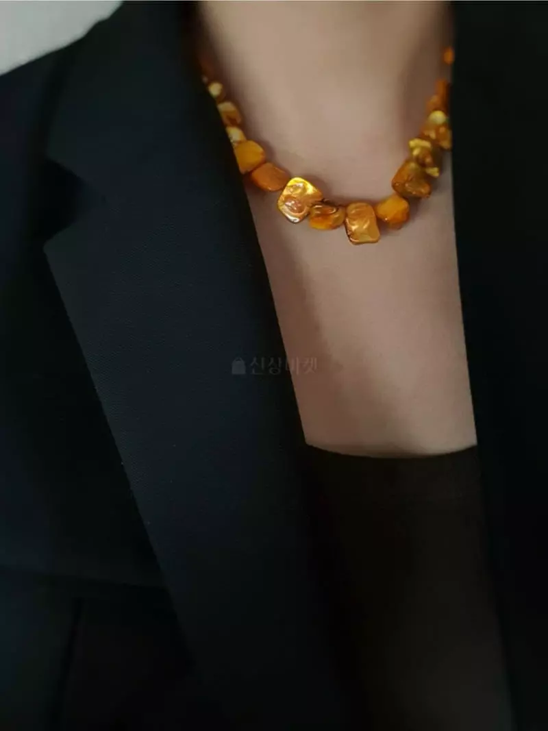 Blancchouette - Korean Women Fashion - #momslook - Mocha 3 Necklace
