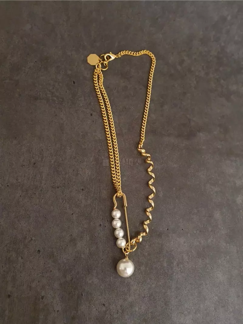 Blancchouette - Korean Women Fashion - #momslook - Tommy 6 Necklace - 2