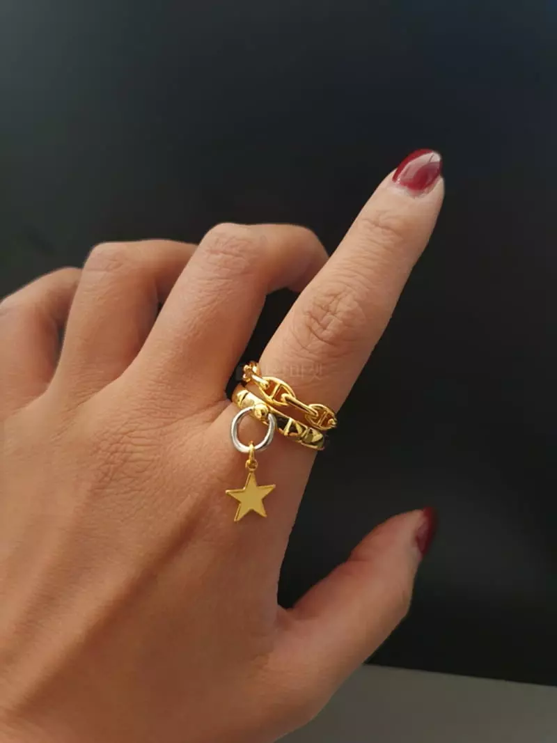 Blancchouette - Korean Women Fashion - #momslook - Er Ring - 2