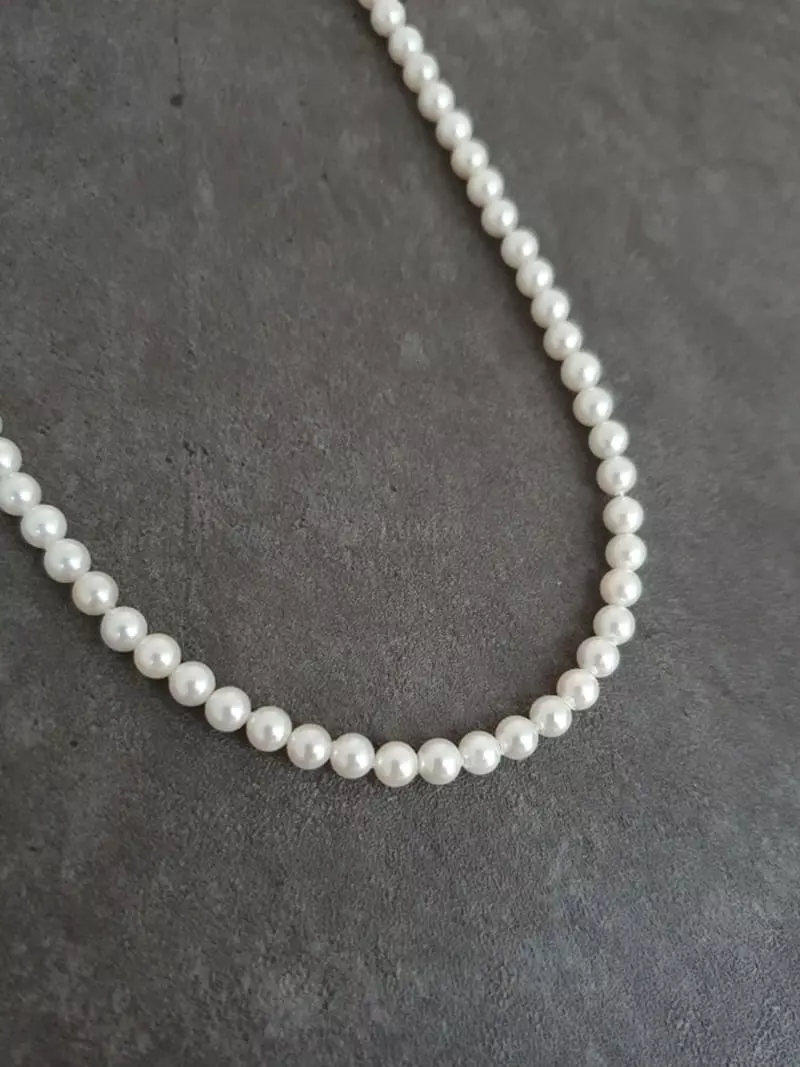 Blancchouette - Korean Women Fashion - #momslook - Real Pearl Necklace - 2