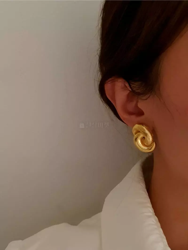 Blancchouette - Korean Women Fashion - #momslook - Mark 3 Earring - 2
