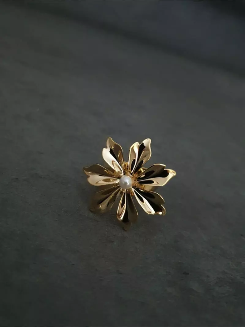Blancchouette - Korean Women Fashion - #momslook - Flower Ring