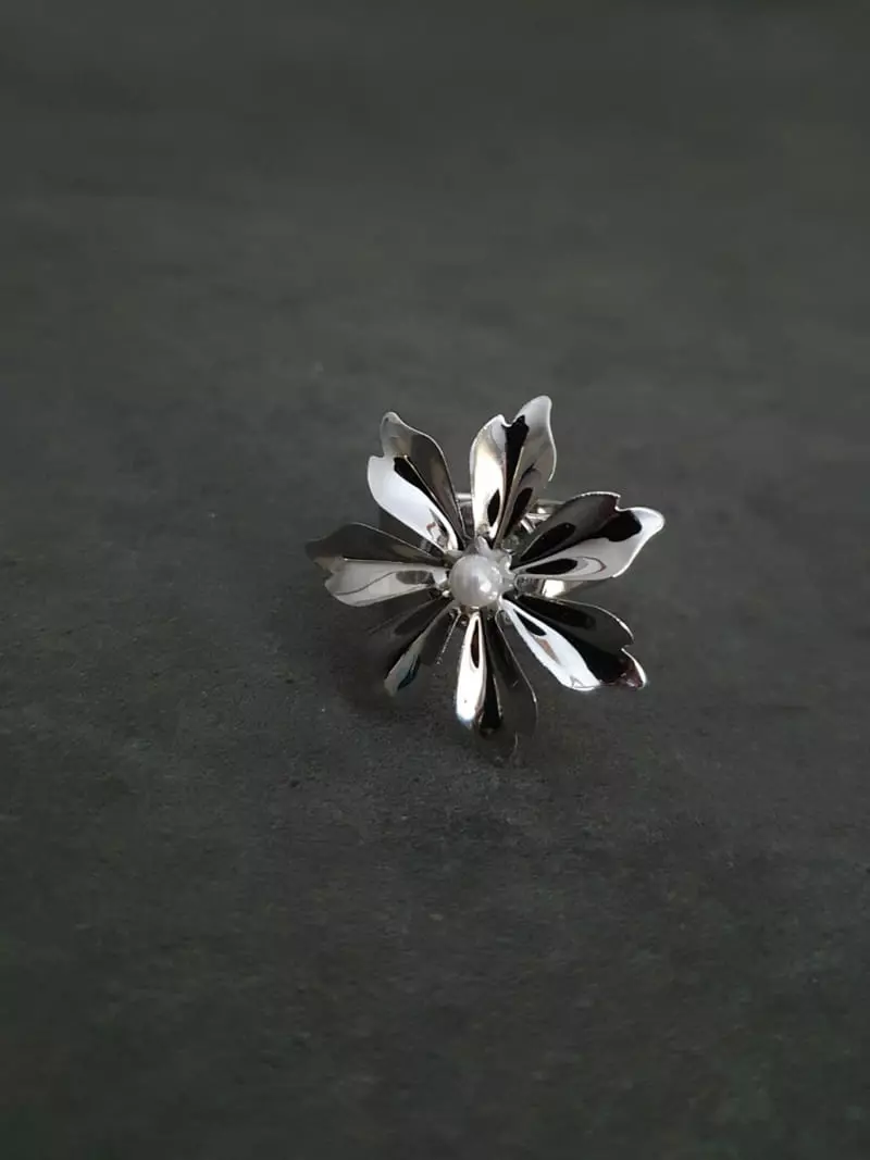 Blancchouette - Korean Women Fashion - #momslook - Flower Ring - 3