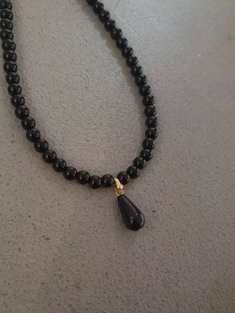 Blancchouette - Korean Women Fashion - #momslook - Black4 Necklace