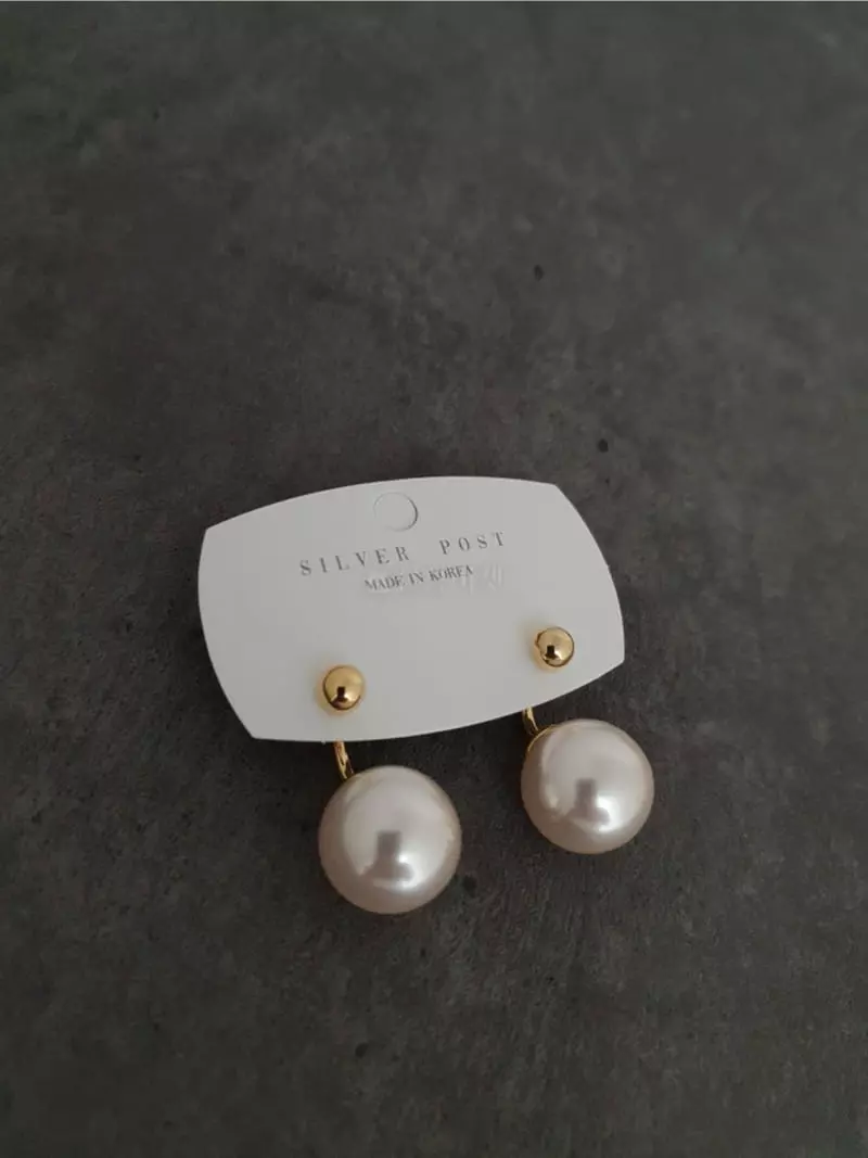 Blancchouette - Korean Women Fashion - #momslook - Pearl 10 Earring - 3