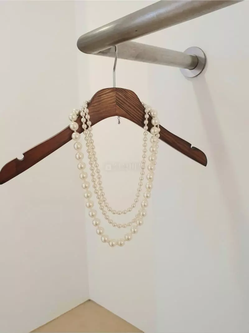 Blancchouette - Korean Women Fashion - #momslook - Pearl 2 Necklace - 2