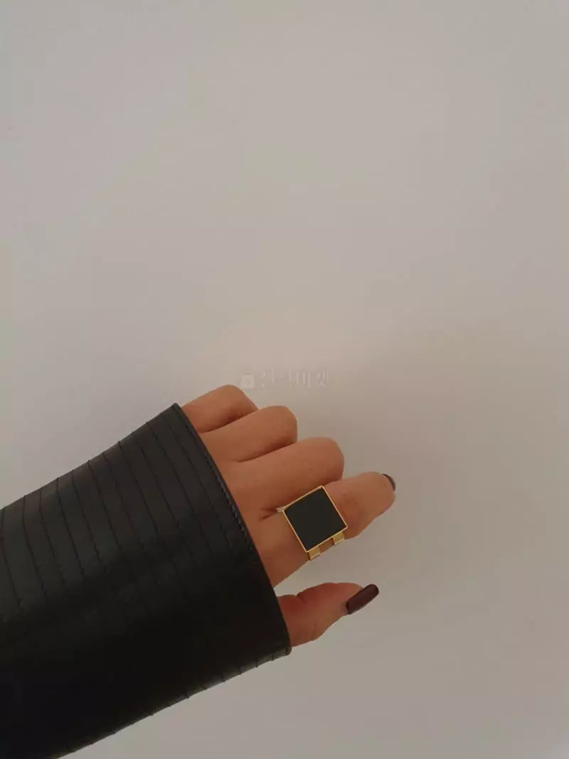 Blancchouette - Korean Women Fashion - #womensfashion - Black Ring - 4