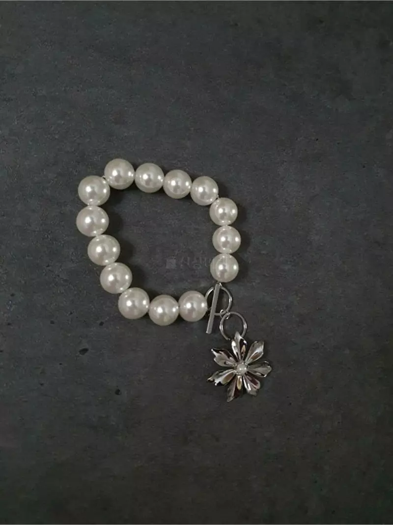 Blancchouette - Korean Women Fashion - #romanticstyle - Flower Bracelet - 3