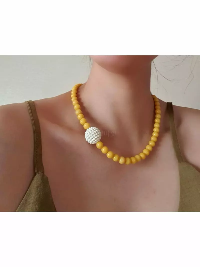 Blancchouette - Korean Women Fashion - #romanticstyle - Marvel Necklace - 2