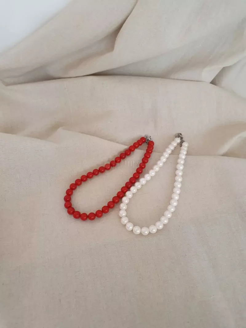Blancchouette - Korean Women Fashion - #shopsmall - Super Pearl Necklace - 2