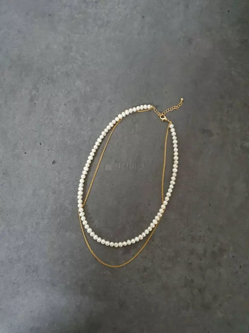 Blancchouette - Korean Women Fashion - #shopsmall - Pearl 5 Necklace - 3