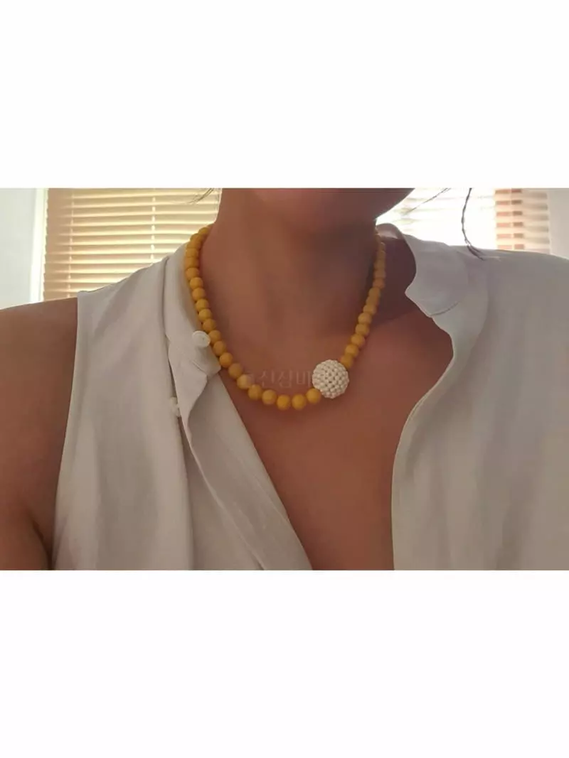 Blancchouette - Korean Women Fashion - #shopsmall - Marvel Necklace - 4