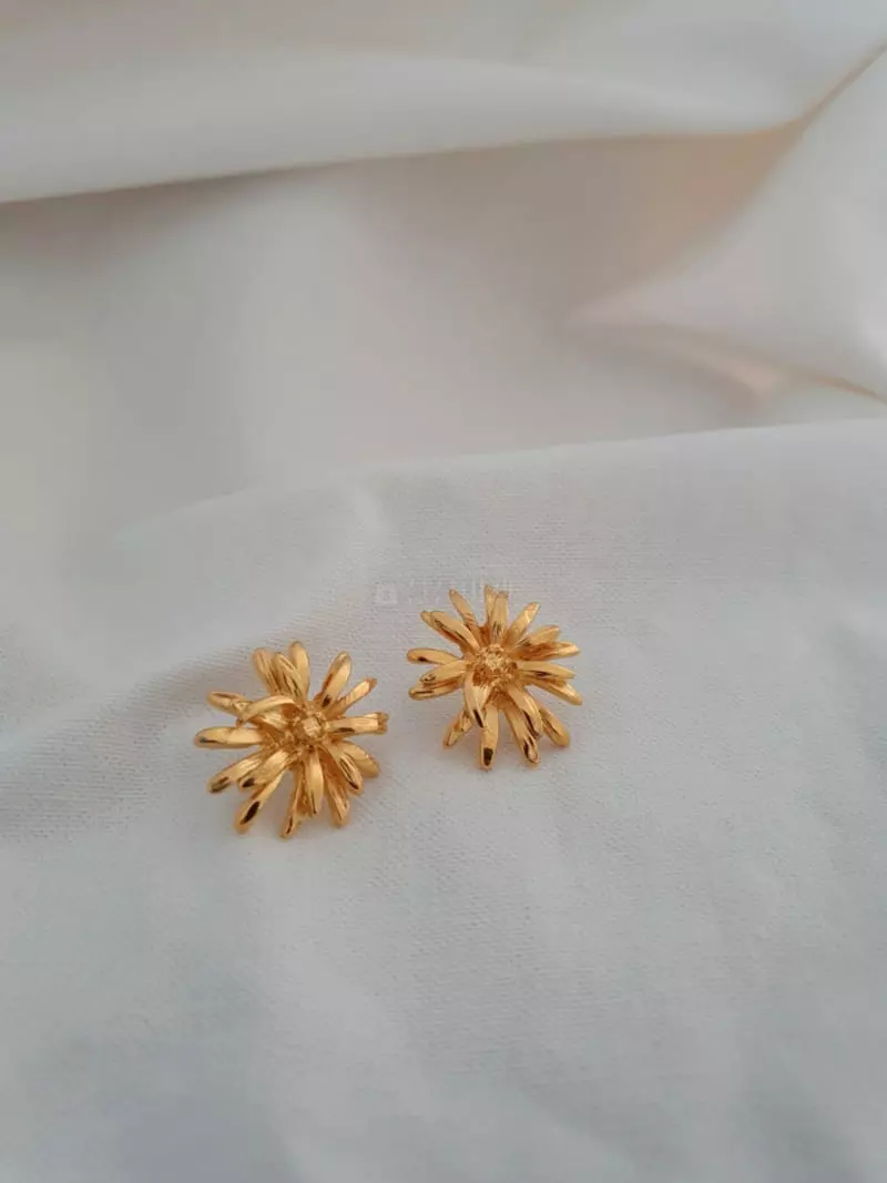 Blancchouette - Korean Women Fashion - #thelittlethings - Flower Earring - 2